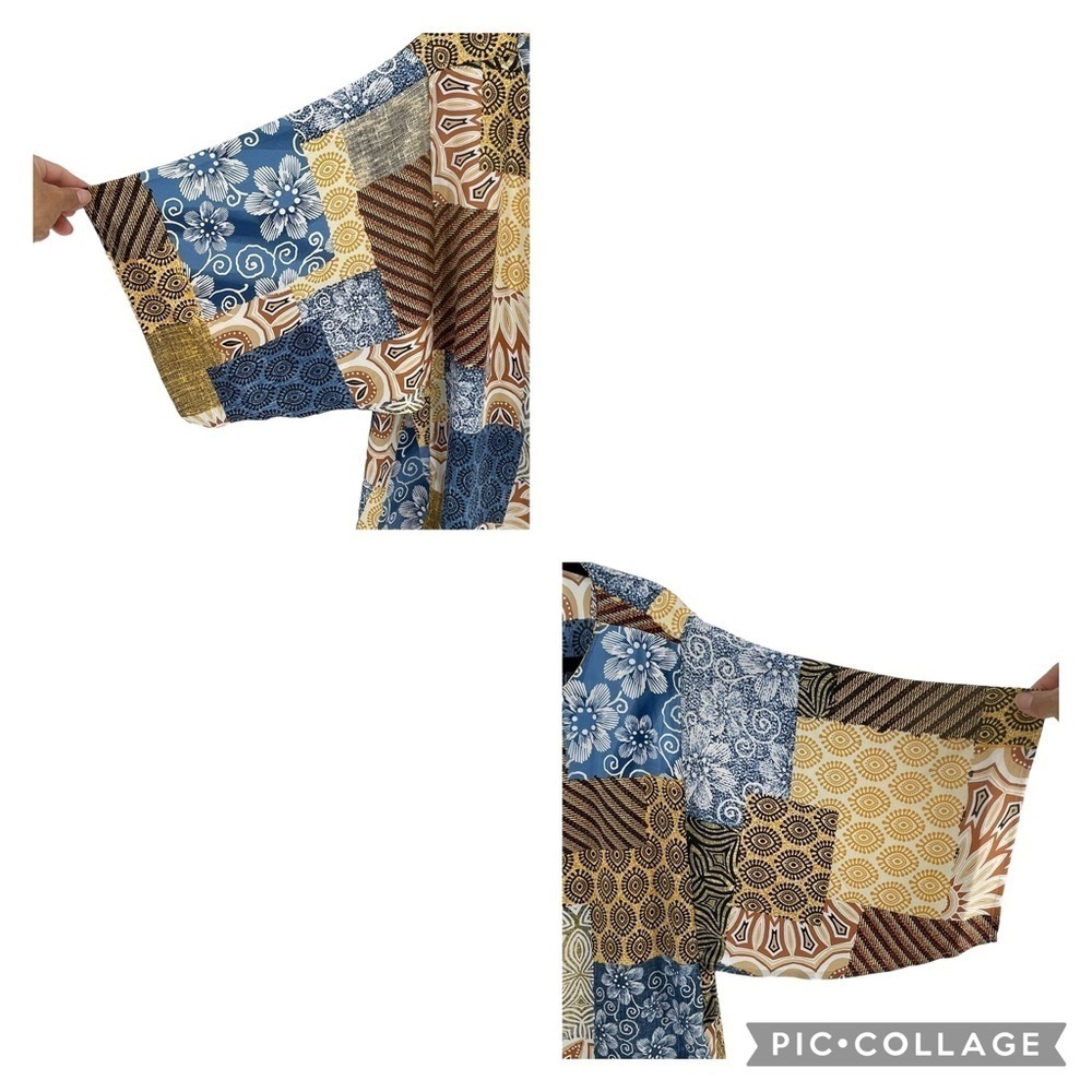 Chico’s Patchwork-Print Drape-Sleeve Blouse - Chi… - image 6